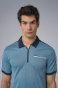 Erkek Mavi Polo Yaka Tişört | 4193 - 3