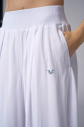 Kadın Beyaz İpeksi Kumaşlı Palazzo Baggy Bol Pantolon | 4034 - 2