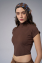 Kadın Coffy Kısa Kollu Yakalı Sörf Body | 4059 - 10