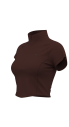 Kadın Coffy Kısa Kollu Yakalı Sörf Body | 4059 - 7