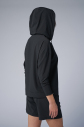 Kadın Siyah İnce Hafif İnce Kumaşlı Sweatshırt | 4168 - 5