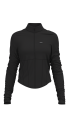 Kadın Siyah Slim Fit Sporcu Ceketi | 4187 - 8