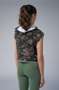 Kadın Yeşil Kamuflaj Kapüşonlu Crop Süveter | 4098 - 4