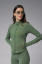 Kadın Yeşil Slim Fit Sporcu Ceketi | 4187 - 6