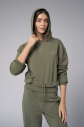 Kadın Yeşil Taş Baskılı Sweatshırt Pantolon Takım | 4043 - 5