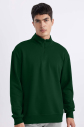 Peak Erkek Yeşil Oversize Fermuarlı Yaka Sweatshirt | 7021 - 1