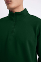 Peak Erkek Yeşil Oversize Fermuarlı Yaka Sweatshirt | 7021 - 4