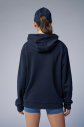 Peak Unisex Lacivert Oversize Fermuarlı Kapüşonlu Eşofman Üstü | 7016 - 6