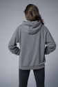 Peak Unisex Koyu Gri Oversize Fermuarlı Kapüşonlu Eşofman Üstü | 7016 - 6