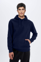 Peak Erkek Lacivert Pamuklu Kanguru Cepli Kapüşonlu Sweatshirt | 7017 - 1