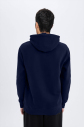 Peak Erkek Lacivert Pamuklu Kanguru Cepli Kapüşonlu Sweatshirt | 7017 - 2