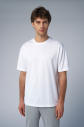 Peak Erkek Beyaz Oversize Tişört | 7034 - 1