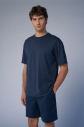 Peak Erkek Koyu Lacivert Oversize Tişört | 7037 - 1