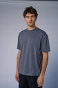 Peak Erkek Koyu Gri Oversize Tişört | 7037 - 1