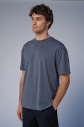Peak Erkek Koyu Gri Oversize Tişört | 7037 - 8