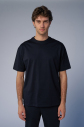 Peak Erkek Siyah Oversize Tişört | 7034 - 1