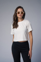 Peak Kadın Beyaz Crop Tişört | 7032 - 5