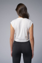Peak Kadın Beyaz Crop Tişört | 7035 - 4