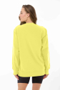 Peak Kadın Toz Sarı Oversize Bisiklet Yaka Basic Sweatshirt | 7015 - 4