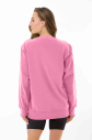 Peak Kadın Pembe Oversize Bisiklet Yaka Basic Sweatshirt | 7015 - 2