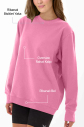 Peak Kadın Pembe Oversize Bisiklet Yaka Basic Sweatshirt | 7015 - 3