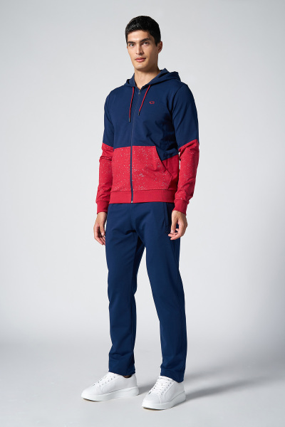 Quicktime Erkek Bordo Kapüşonlu Eşofman Takımı | 7007 - QUICKTIME