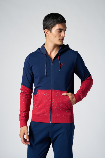 Quicktime Erkek Bordo Kapüşonlu Eşofman Takımı | 7007 - QUICKTIME (1)