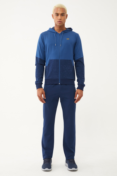 Quicktime Erkek Lacivert Kapüşonlu Eşofman Takımı | 7007 - QUICKTIME